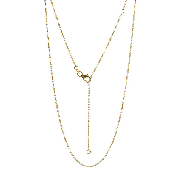 Yellow gold adjustable 16-20 Inch chain
