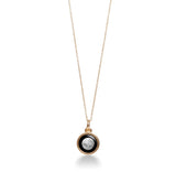 mini simplicity in yellow gold pendant