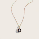 mini simplicity in yellow gold pendant