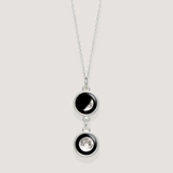mini ituri two drop silver pendant
