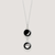 Mini Ituri two drop silver pendant