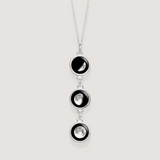 mini usambara three drop silver pendant