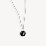 luna pendant in stainless steel