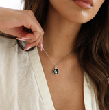 luna pendant in stainless steel