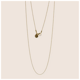 28" beaded chain in gold