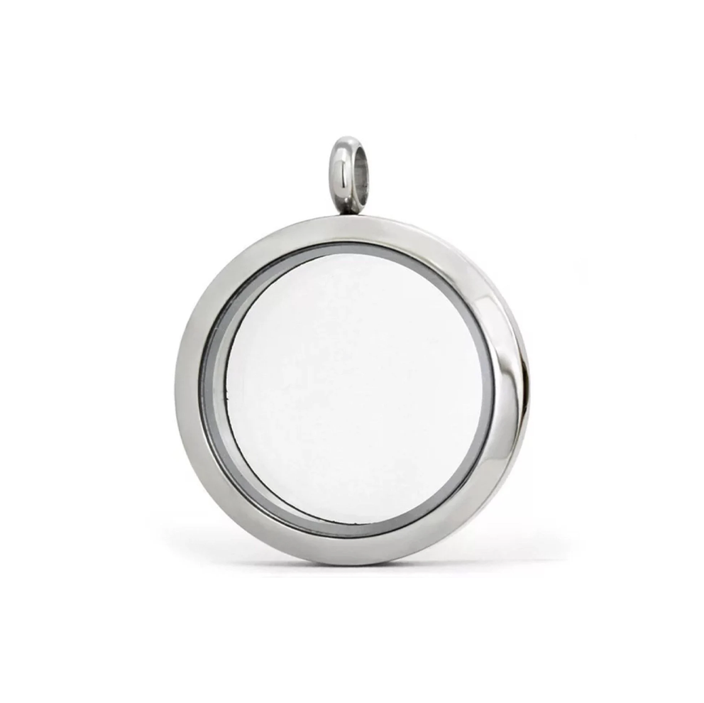 Locket in stainless steel