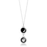mini ituri two drop silver pendant