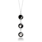 mini usambara three drop silver pendant